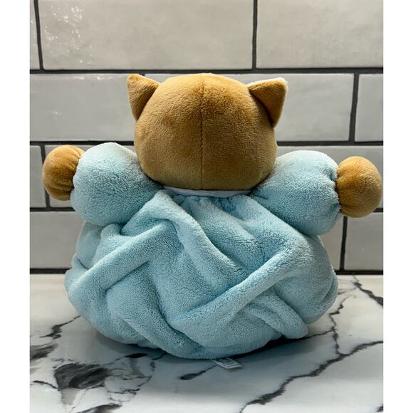 Kaloo Chubby Aqua Blue Baby Plush Cat Kitten 10" - Picture 3 of 4